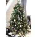 Künstlicher Premium Weihnachtsbaum Nordmanntanne LED, 180 cm hoch