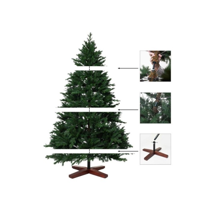 Künstlicher Weihnachtsbaum Premium Nordmanntanne, 120 cm hoch