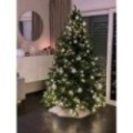 Künstlicher Premium Weihnachtsbaum Nordmanntanne LED, 210 cm hoch