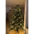 Künstlicher Premium Weihnachtsbaum Nordmanntanne LED, 210 cm hoch
