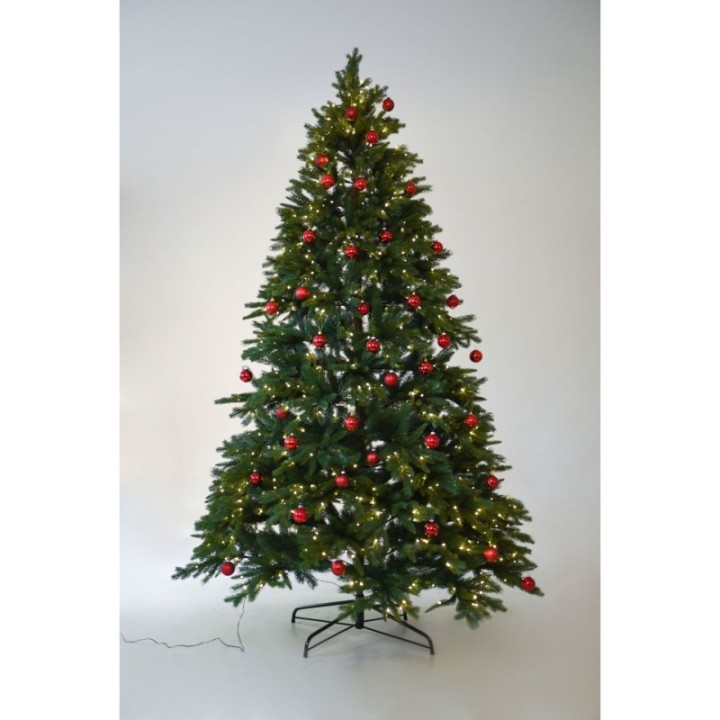 Künstlicher Premium Weihnachtsbaum Nordmanntanne LED, 270 cm hoch