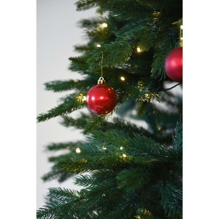 Künstlicher Premium Weihnachtsbaum Nordmanntanne LED, 270 cm hoch