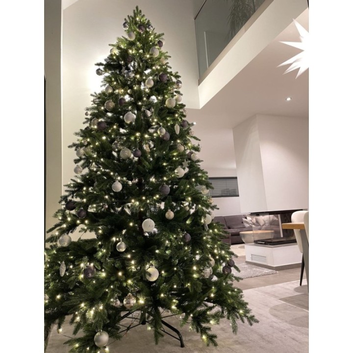 Künstlicher Premium Weihnachtsbaum Nordmanntanne LED, 300 cm hoch