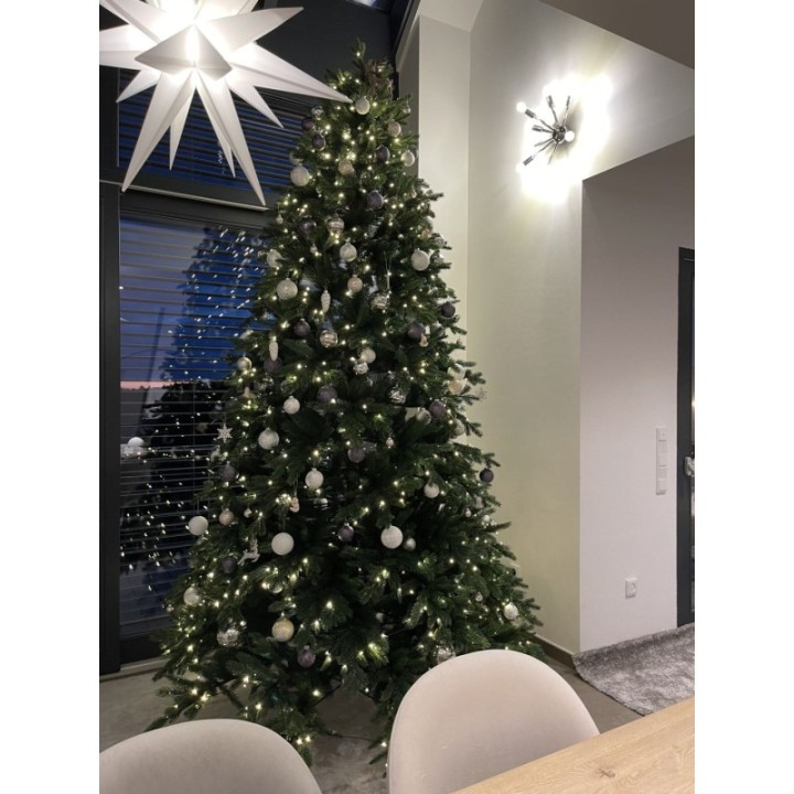 Künstlicher Premium Weihnachtsbaum Nordmanntanne LED, 300 cm hoch