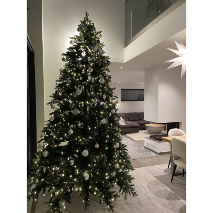 Künstlicher Premium Weihnachtsbaum Nordmanntanne LED, 300 cm hoch