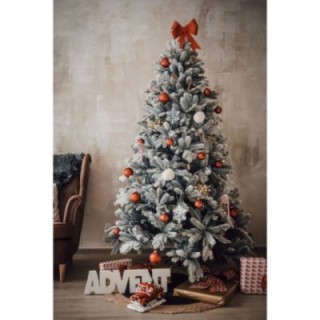 Künstlicher Weihnachtsbaum Premium Nordmanntanne mit Schnee, 150 cm hoch