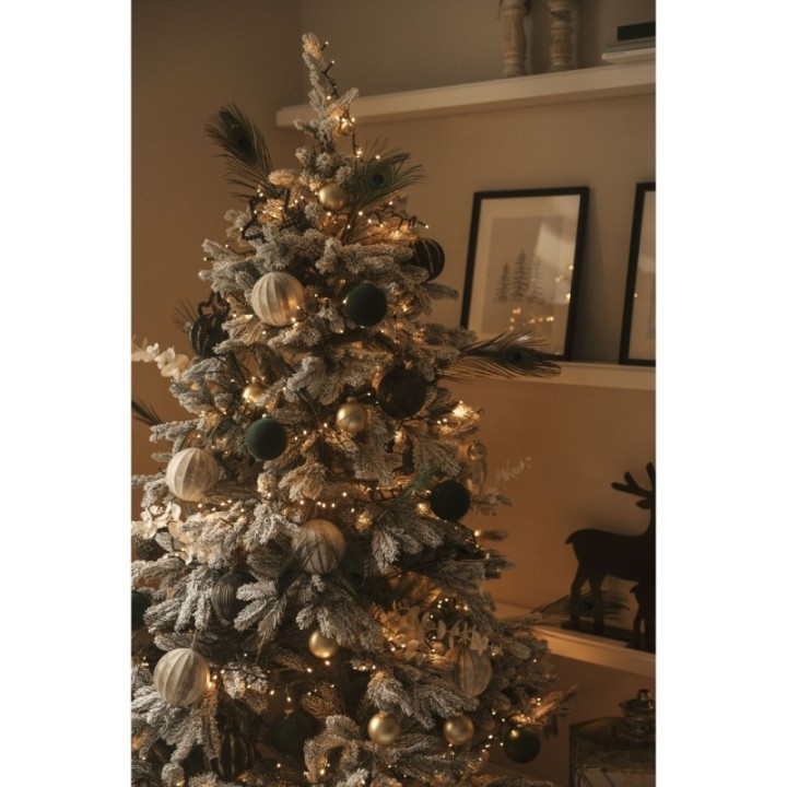 Künstlicher Weihnachtsbaum Premium Nordmanntanne mit Schnee, 180 cm hoch