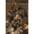 Künstlicher Weihnachtsbaum Premium Nordmanntanne mit Schnee, 180 cm hoch