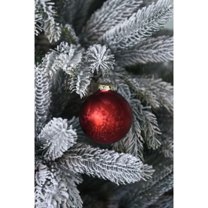 Künstlicher Weihnachtsbaum Premium Nordmanntanne mit Schnee, 210 cm hoch