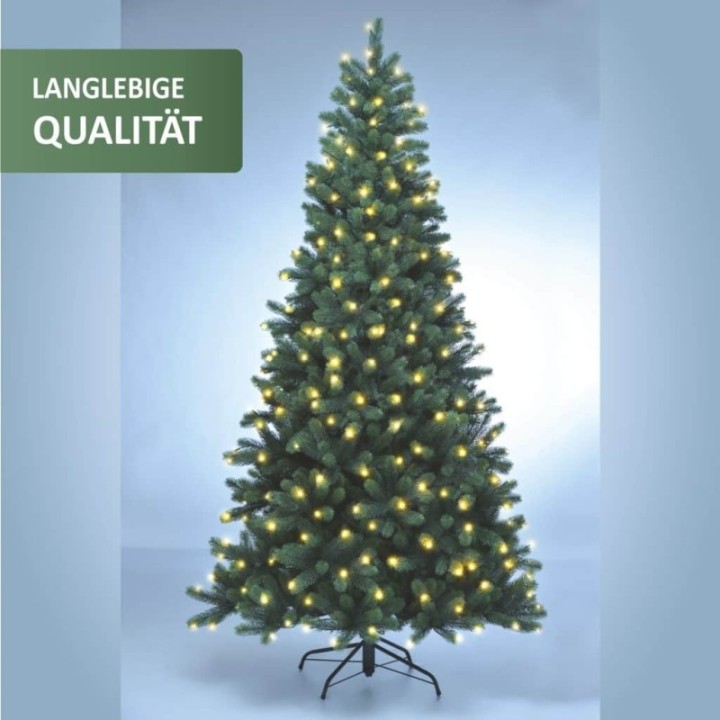 Premium LED Spritzguss Blautanne, ca. 210cm