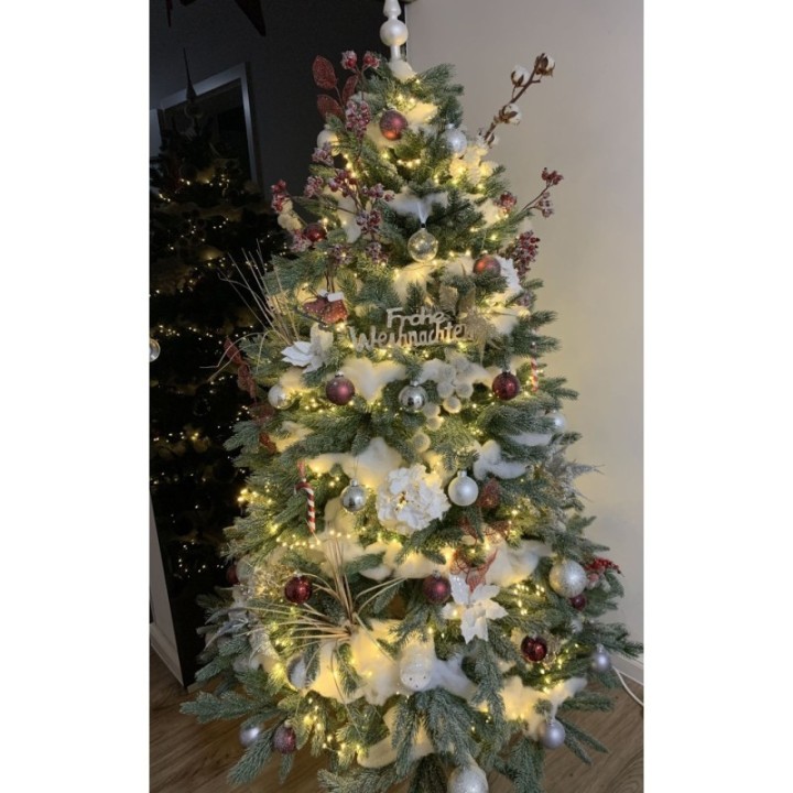 Künstlicher Premium Weihnachtsbaum Nordmanntanne, 180 cm hoch