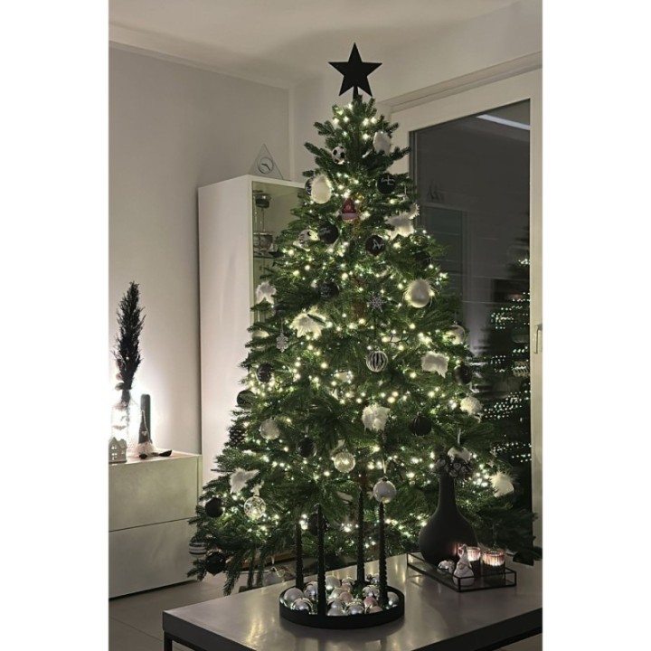Künstlicher Premium Weihnachtsbaum Nordmanntanne, 210 cm hoch