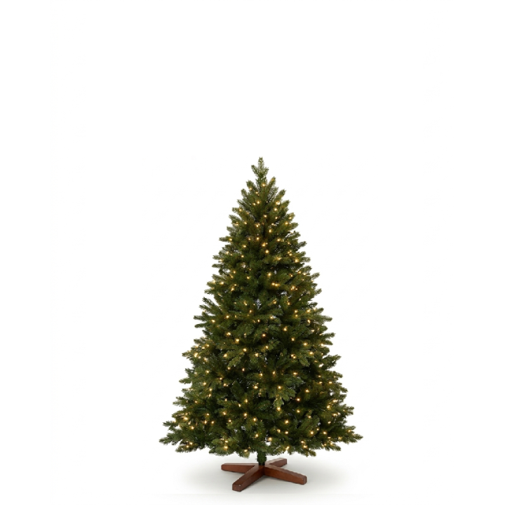 Künstlicher Premium Weihnachtsbaum Nordmanntanne LED, 120 cm hoch