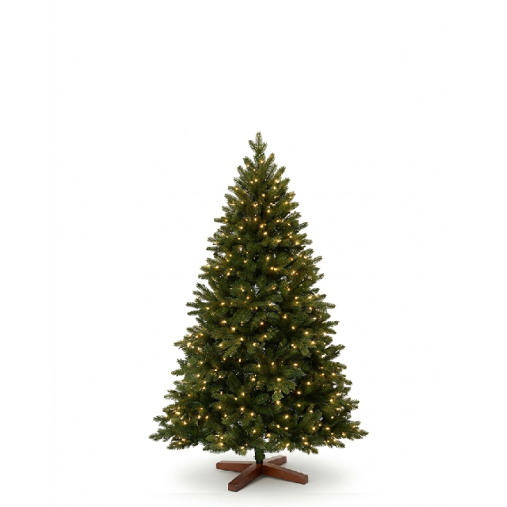 Künstlicher Premium Weihnachtsbaum Nordmanntanne LED, 150 cm hoch