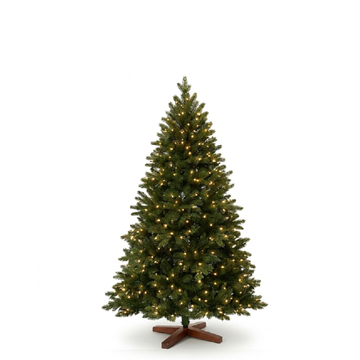 Künstlicher Premium Weihnachtsbaum Nordmanntanne LED, 180 cm hoch