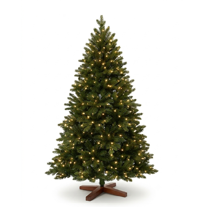 Künstlicher Premium Weihnachtsbaum Nordmanntanne LED, 270 cm hoch