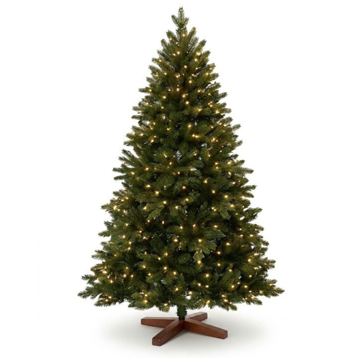 Künstlicher Premium Weihnachtsbaum Nordmanntanne LED, 300 cm hoch