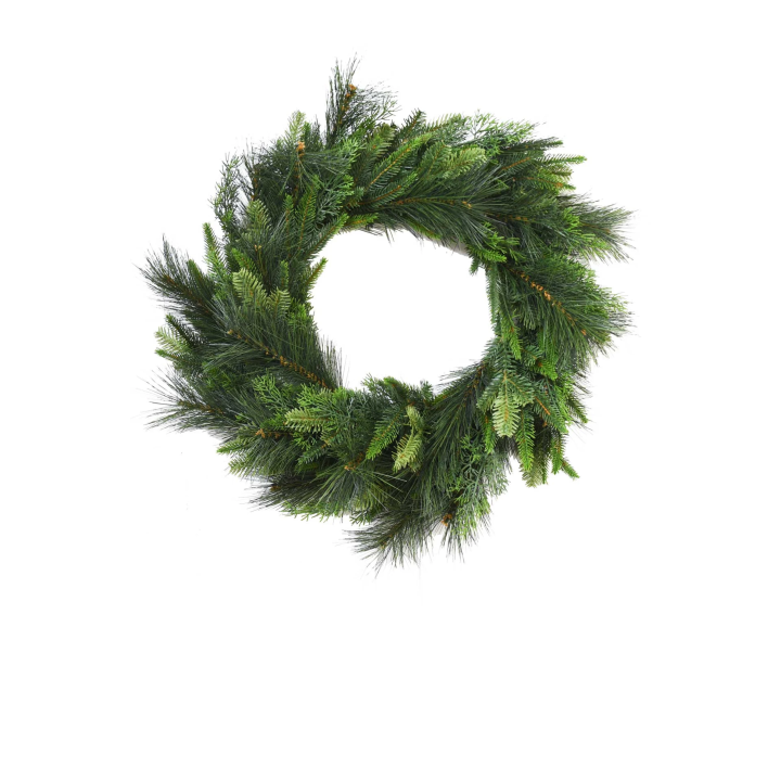 Weihnachtskranz Tannenkranz Kunstkranz gemischt grün, 70x15 cm