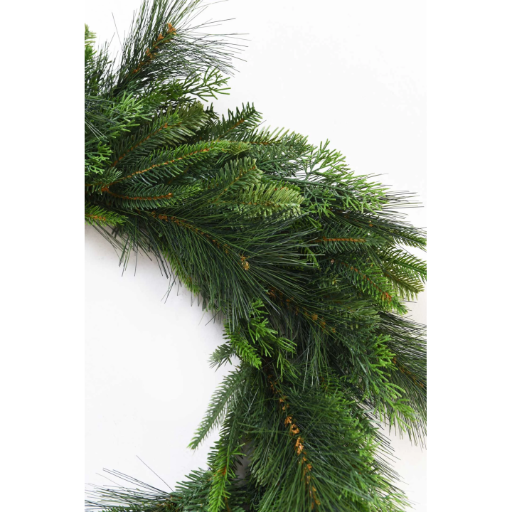 Weihnachtskranz Tannenkranz Kunstkranz gemischt grün, 70x15 cm