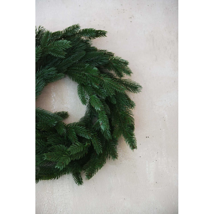 Weihnachtskranz Tannenkranz Kunstkranz grün, 50x10 cm