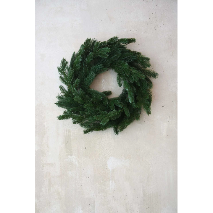 Weihnachtskranz Tannenkranz Kunstkranz grün, 50x10 cm
