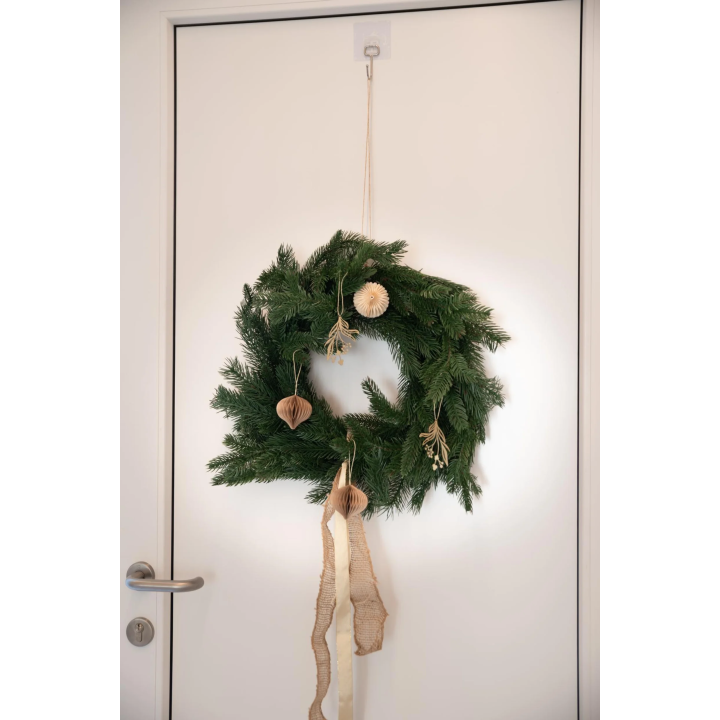 Weihnachtskranz Tannenkranz Kunstkranz grün, 50x10 cm