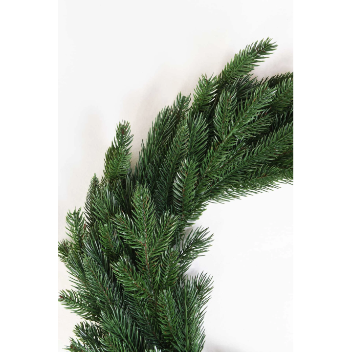 Weihnachtskranz Tannenkranz Kunstkranz grün, 60x11 cm