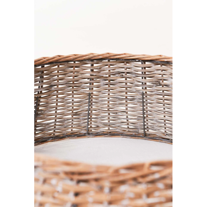 Tannenbaumabdeckung Tannenbaumverkleidung Rattan OSLONA beige natur