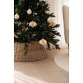 Tannenbaumabdeckung Tannenbaumverkleidung Rattan OSLONA beige natur