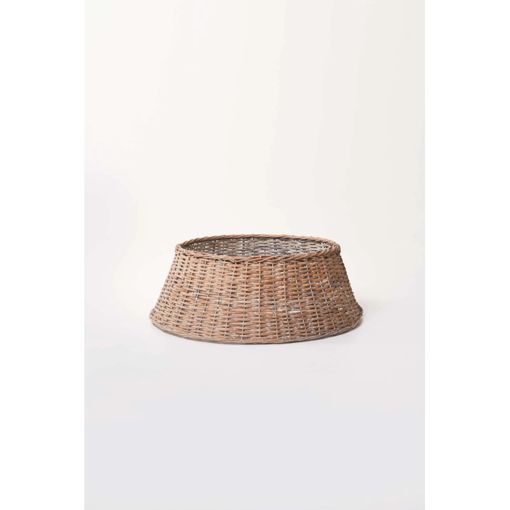 Tannenbaumabdeckung Tannenbaumverkleidung Rattan OSLONA beige natur