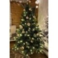 Künstlicher Premium Weihnachtsbaum Nordmanntanne LED, 150 cm hoch