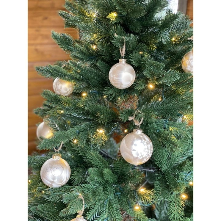 Künstlicher Premium Weihnachtsbaum Nordmanntanne LED, 150 cm hoch