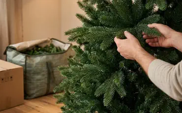 Künstliche Weihnachtsbäume - Aufbau & Lagerung