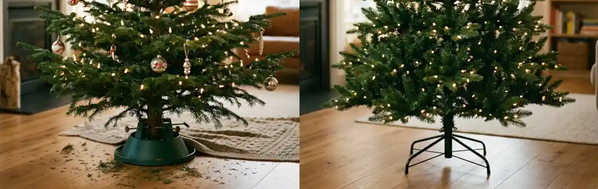 Echter vs. Künstlicher Weihnachtsbaum