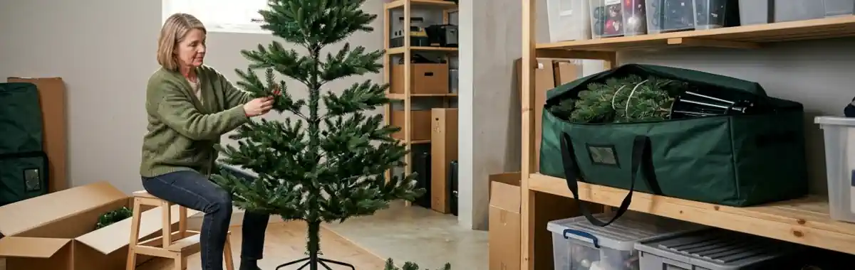 Künstliche Weihnachtsbäume - Aufbau & Lagerung