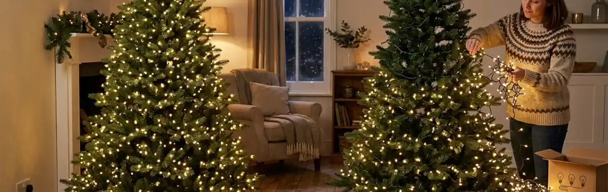 Künstliche Weihnachtsbäume - Welche Beleuchtung